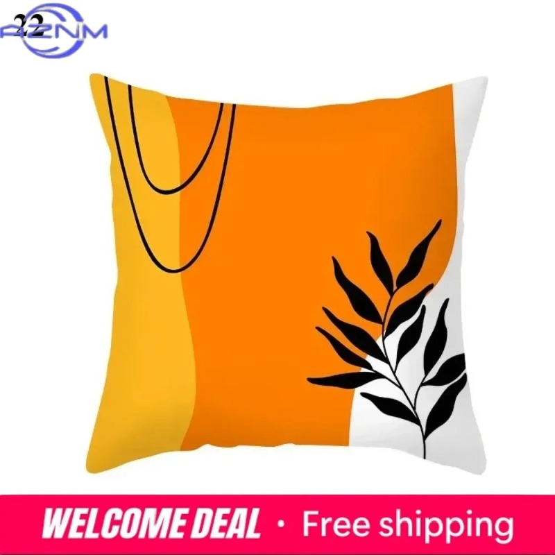 Century Textile & Sewing Supply Reviews - Capa de Almofada Abstrata Boho Laranja,