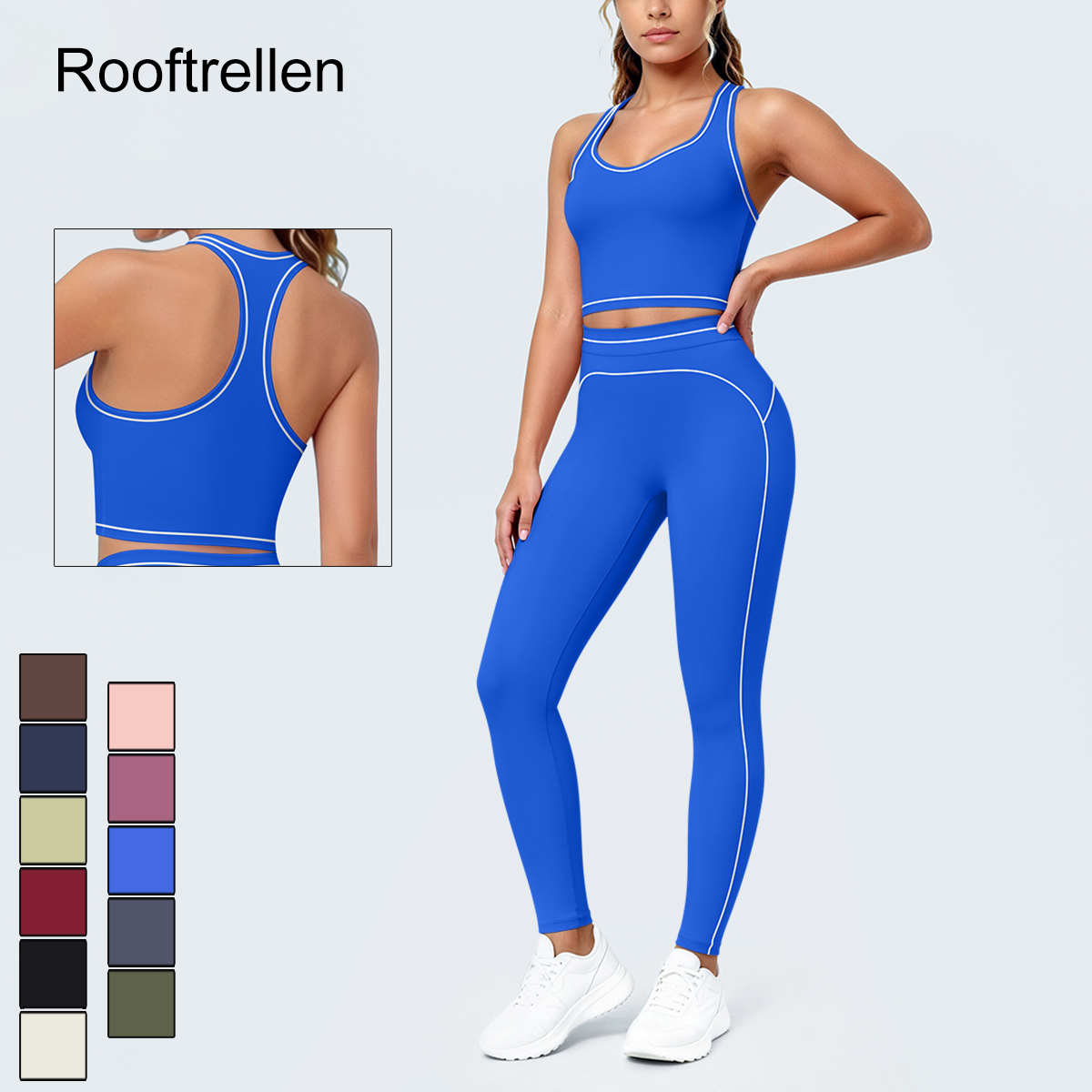 Sewing Vest - Conjunto de Yoga Feminino para Verão: