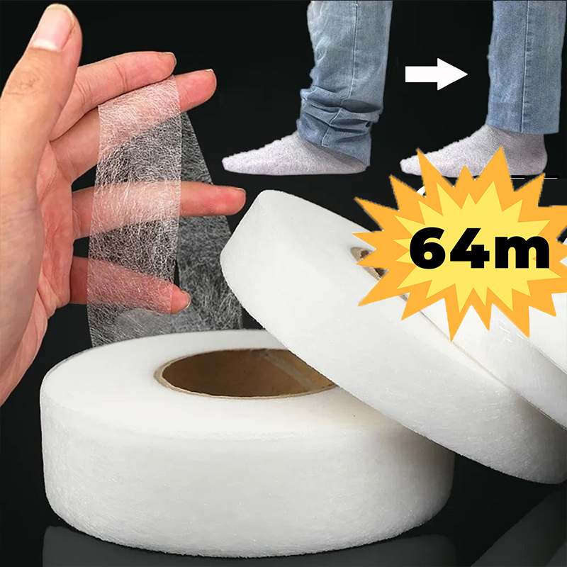 Interfacing Iron On - Fita Termocolante para Bainhas 64M/Rolo, Fita