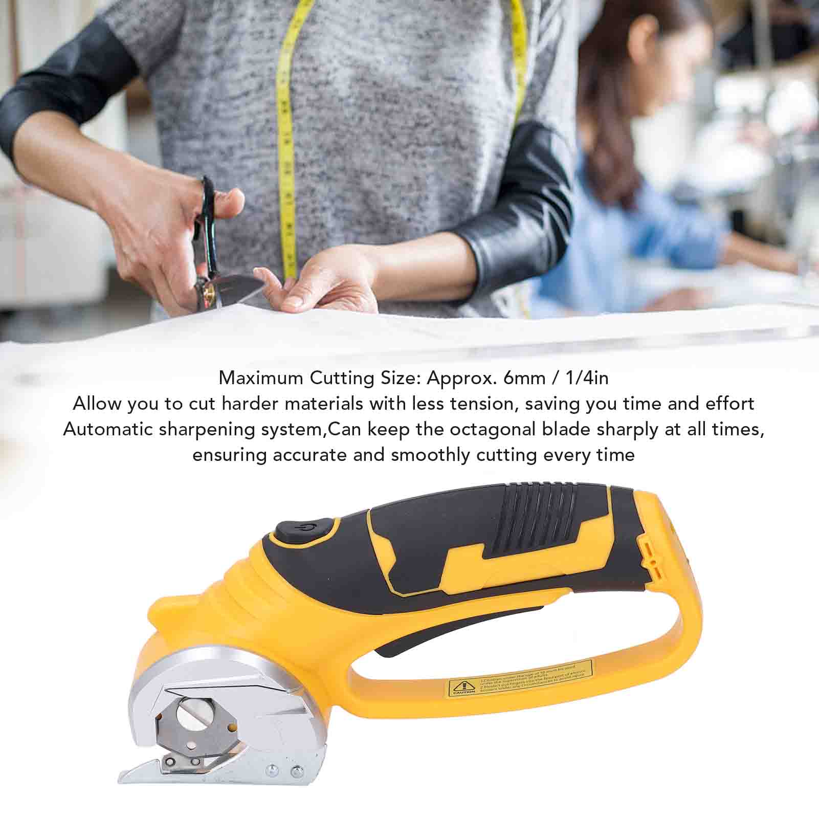 Rotary Cutter Fabric - Cortador de Papelão Elétrico Sem Fio,