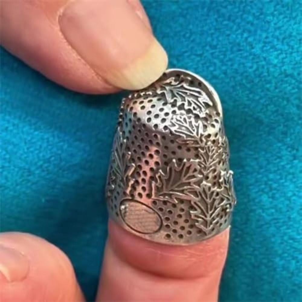 Sewing Thimble Metal - Metal aberto prego bolota dedal durável