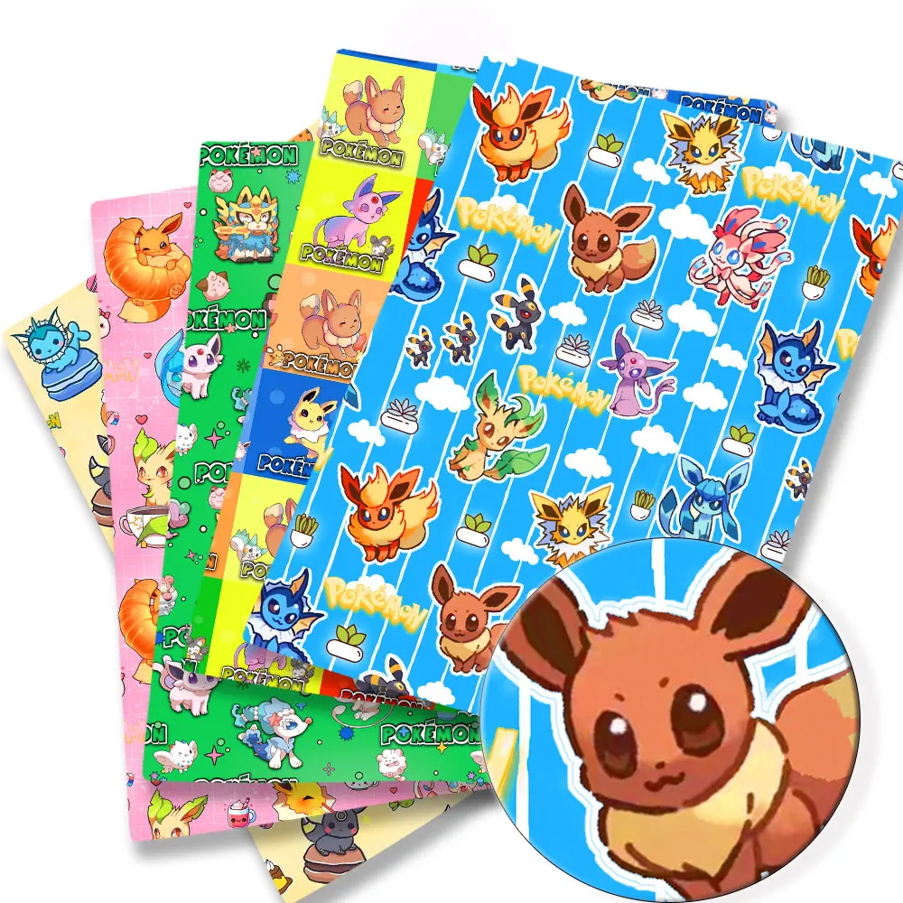 Sewing Production - Pokémon Cartoon tecido impresso para crianças,
