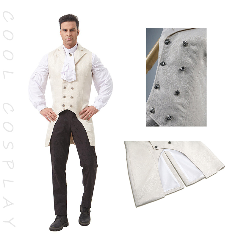 Sewing Vest - Medieval renascentista fraque colete masculino vintage