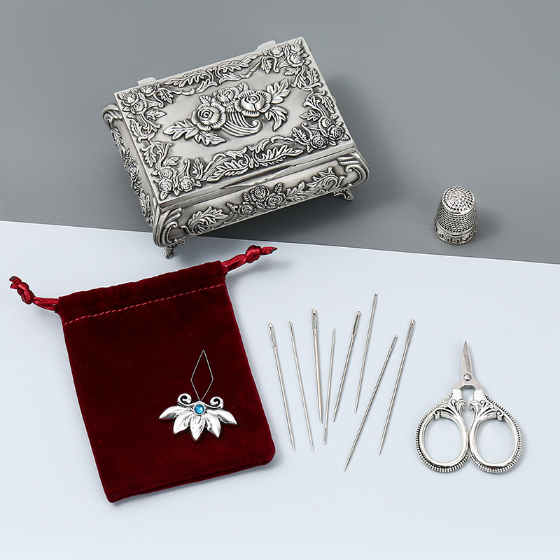Sewing Thimble Metal - Kit De Tesoura De Bordado De
