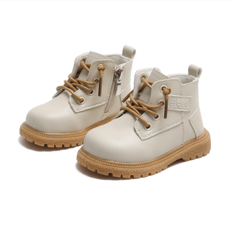 Sewing Gt - Botas de Couro Estilo Britânico para