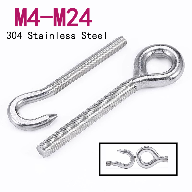 Hook Eye Fastener - 304 aço inoxidável ovelha olho parafuso
