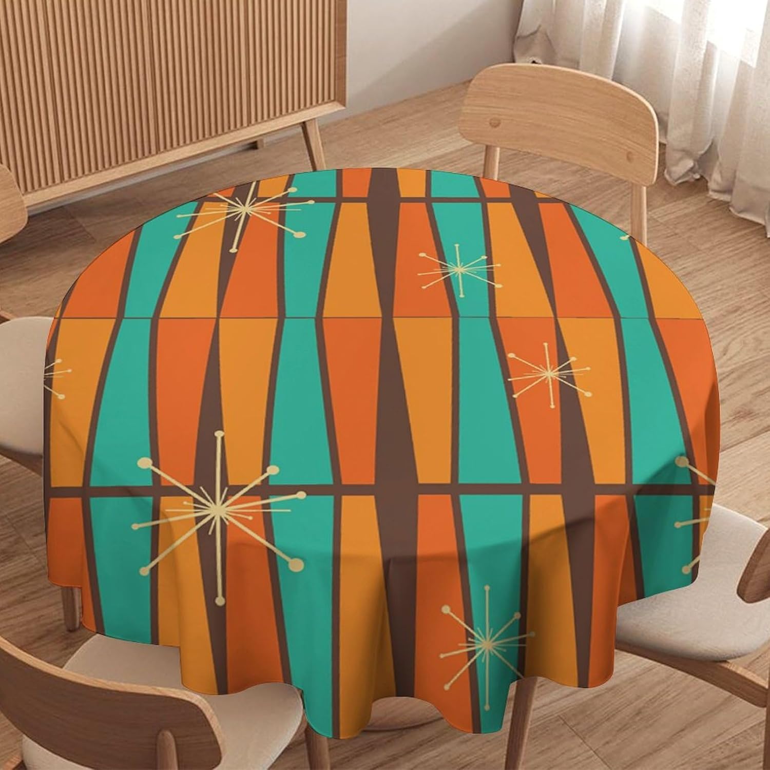 Toalha de Mesa Redonda Geométr - Century Textile & Sewing Supply Reviews avaliação e preço