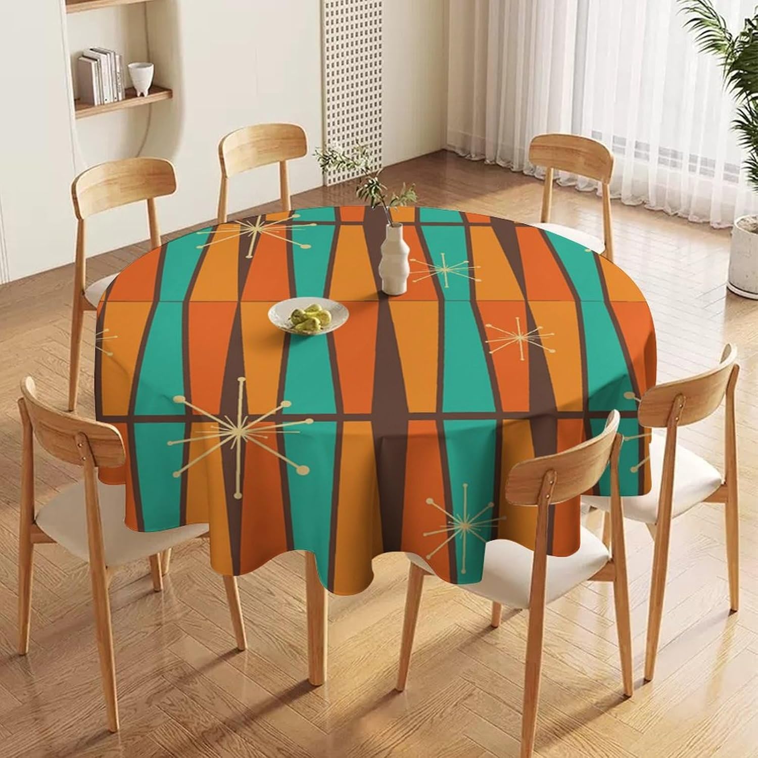 Toalha de Mesa Redonda Geométr - Century Textile & Sewing Supply Reviews avaliação e preço