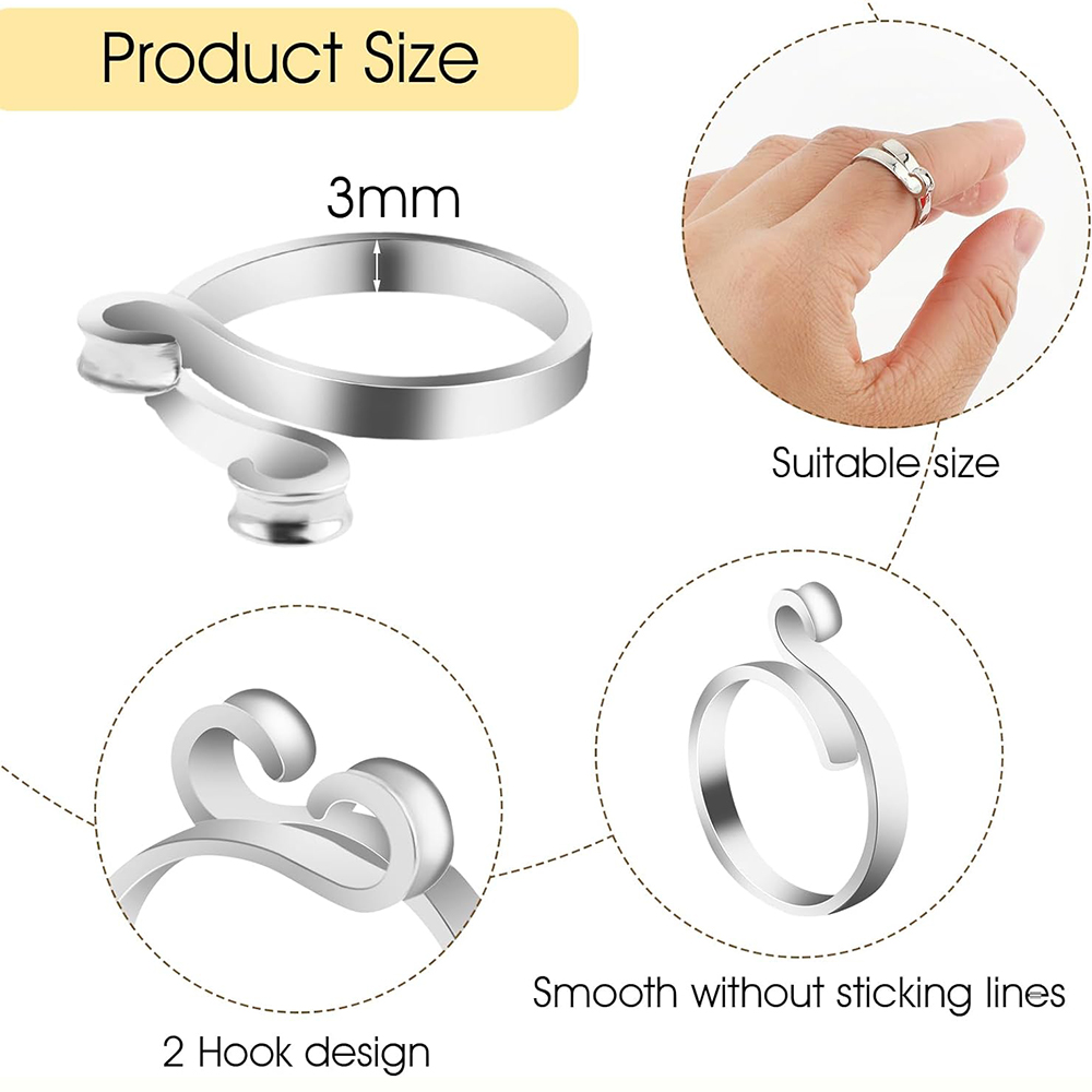 Tricô crochê loop anéis knitti - Sewing Thimble Metal avaliação e preço