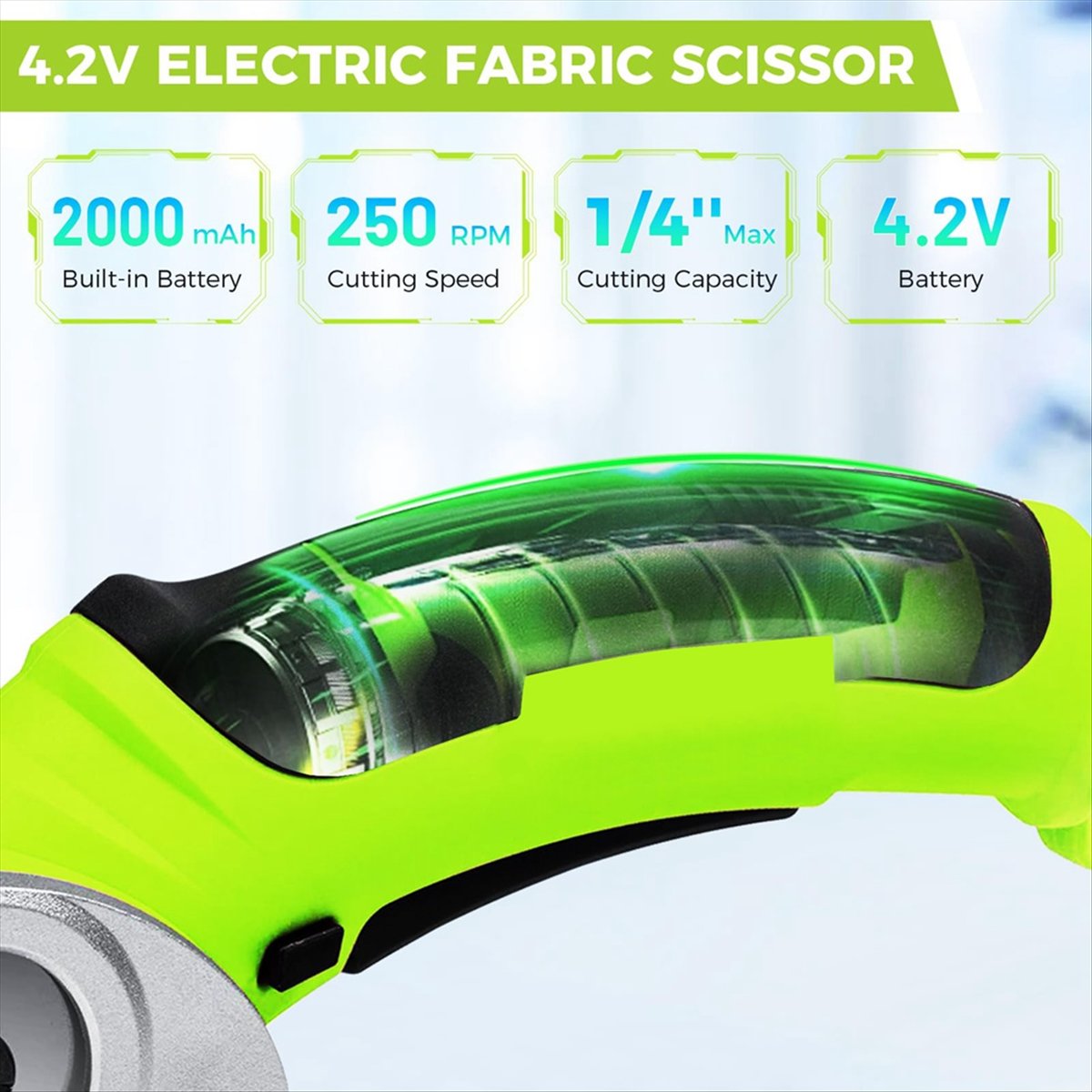 Tesoura Elétrica Sem Fio para  - Rotary Cutter Fabric avaliação e preço