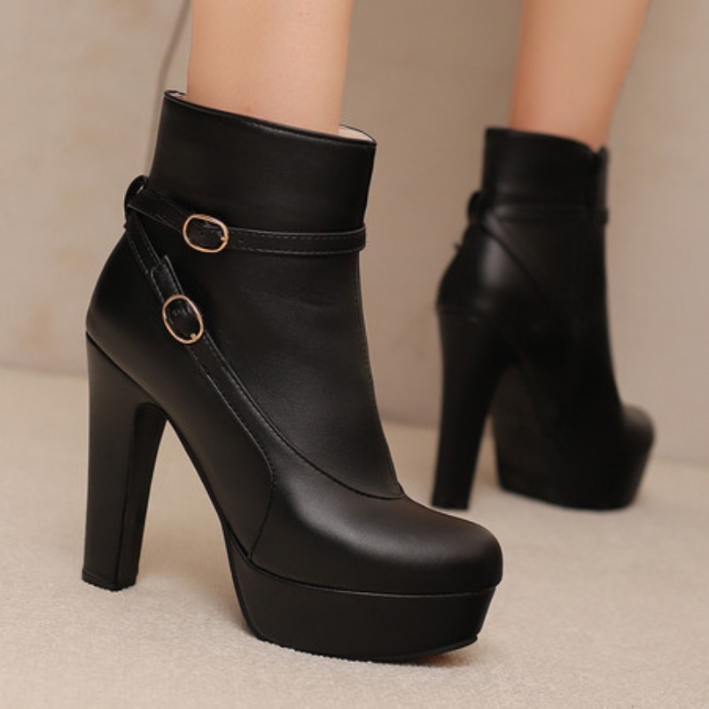 Botas de plataforma de moda fe - Sewing Fleece avaliação e preço