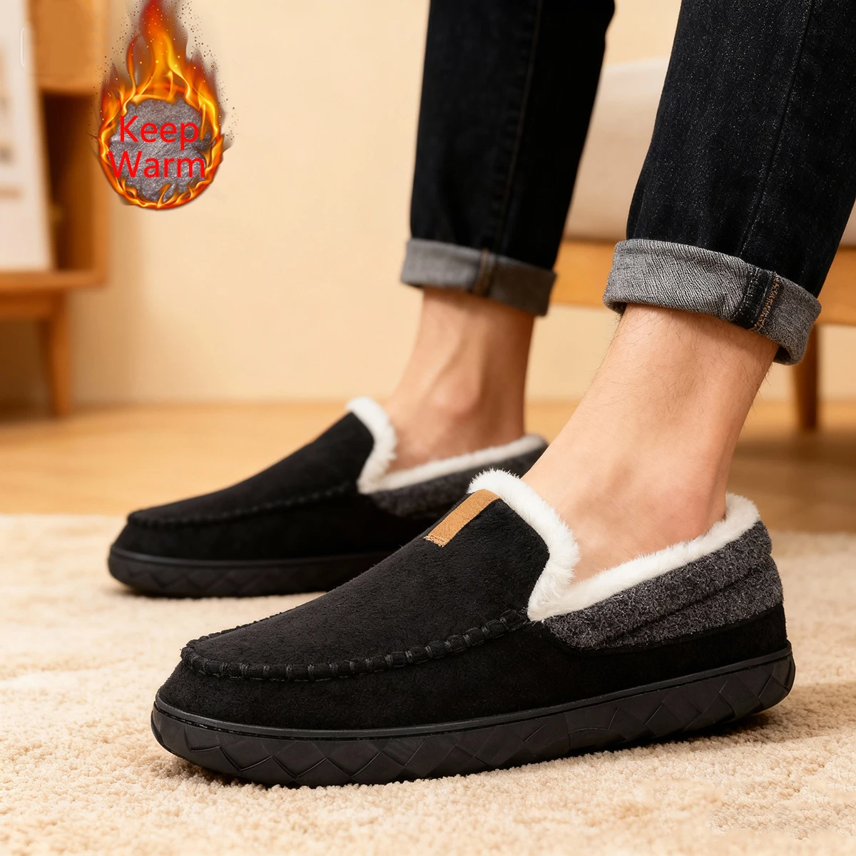 Chinelos masculinos casa costu - Sewing Fleece avaliação e preço