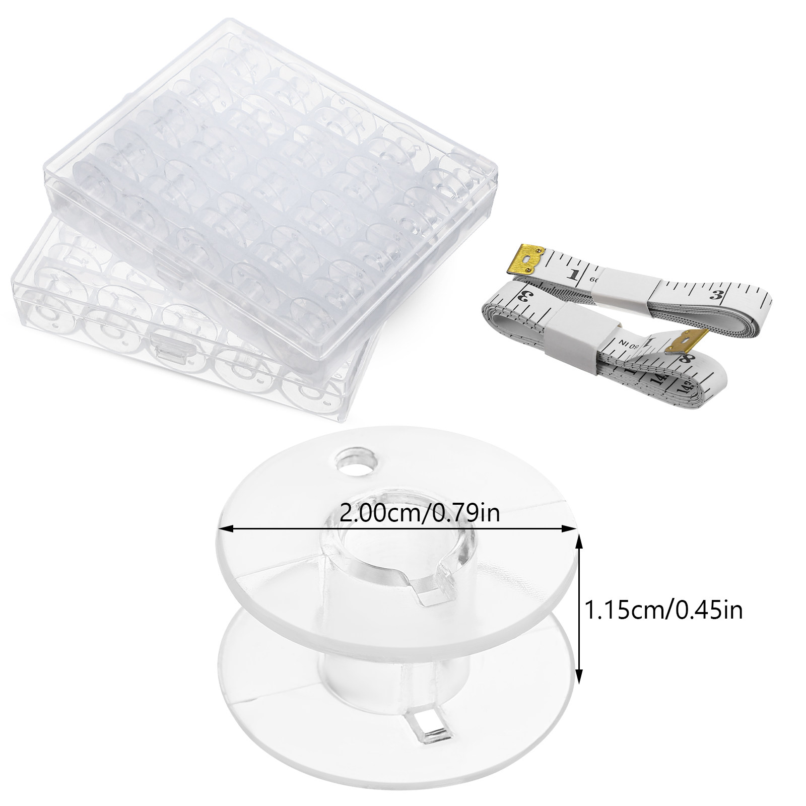 1 conjunto de caixa de armazen - Thread Bobbins Empty avaliação e preço