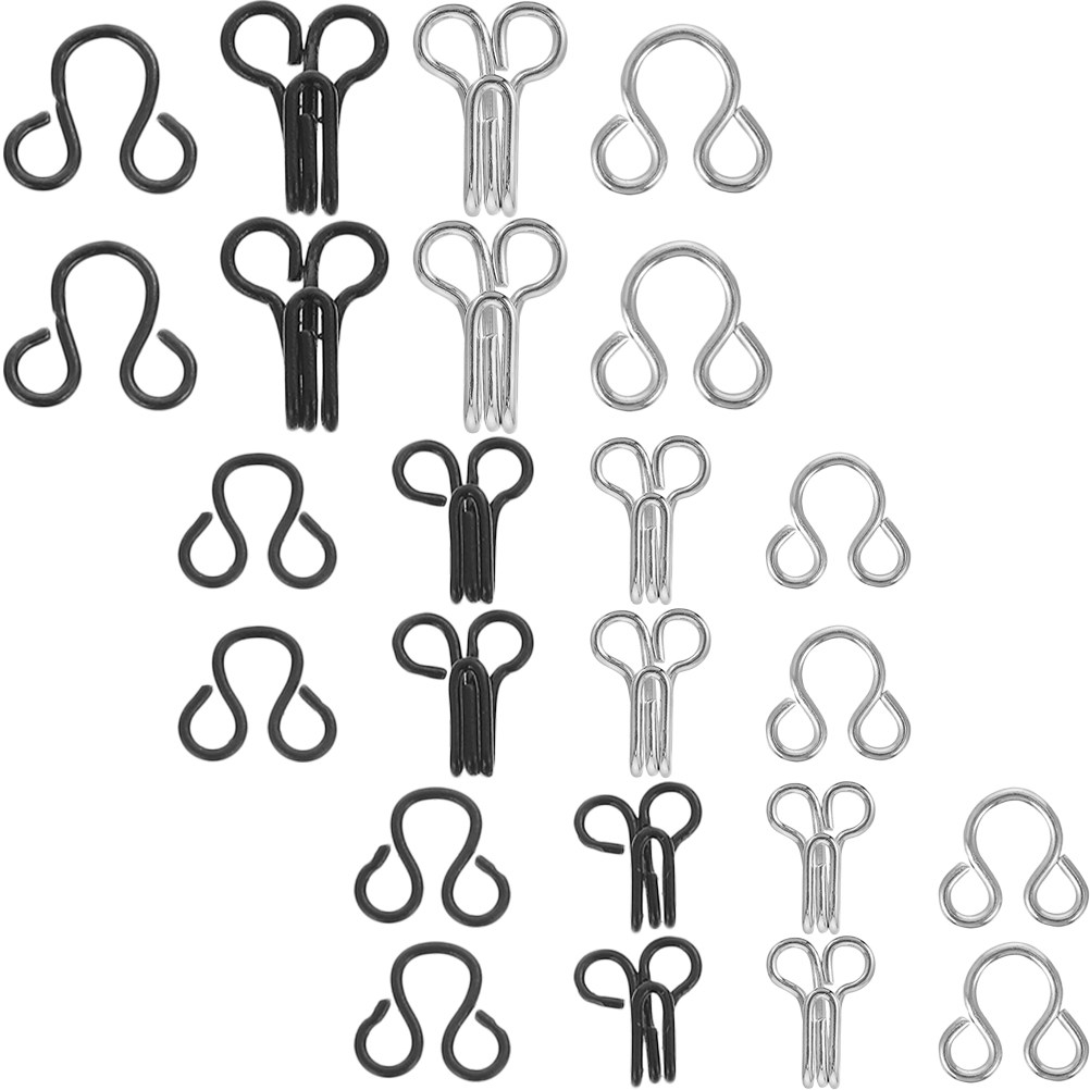 120 Peças Ganchos de Roupa, Fe - Hook Eye Fastener avaliação e preço