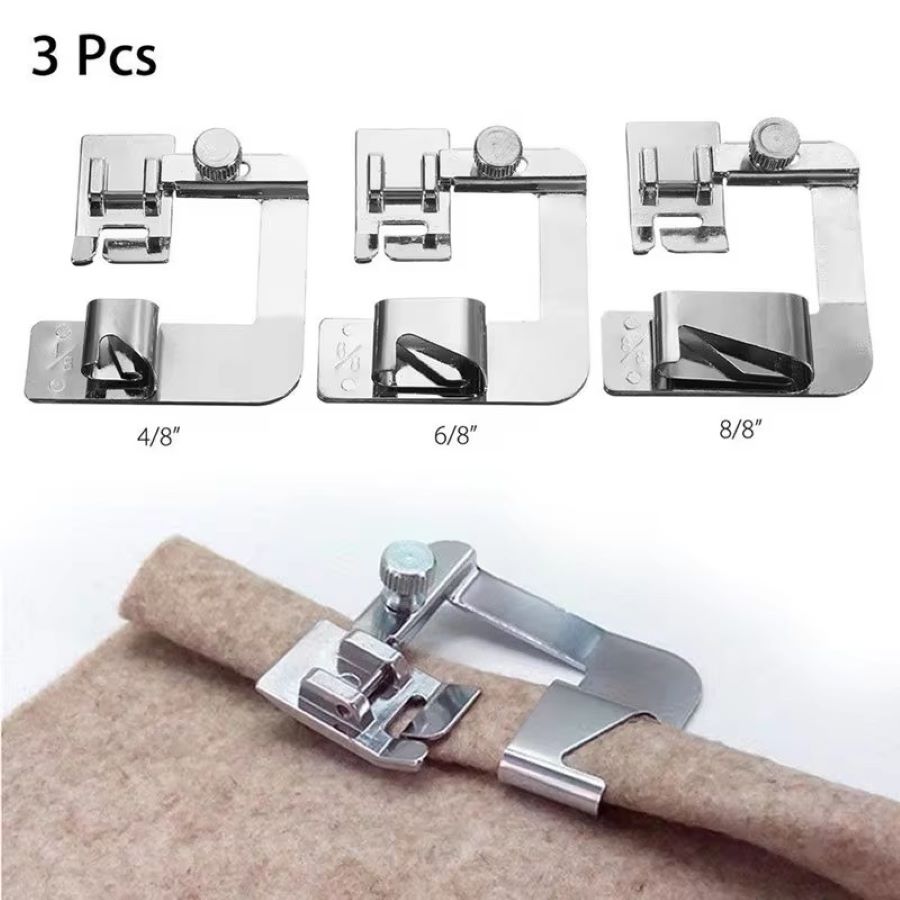 1-3 Peças Calcador de Bainha E - Sewing Roll avaliação e preço