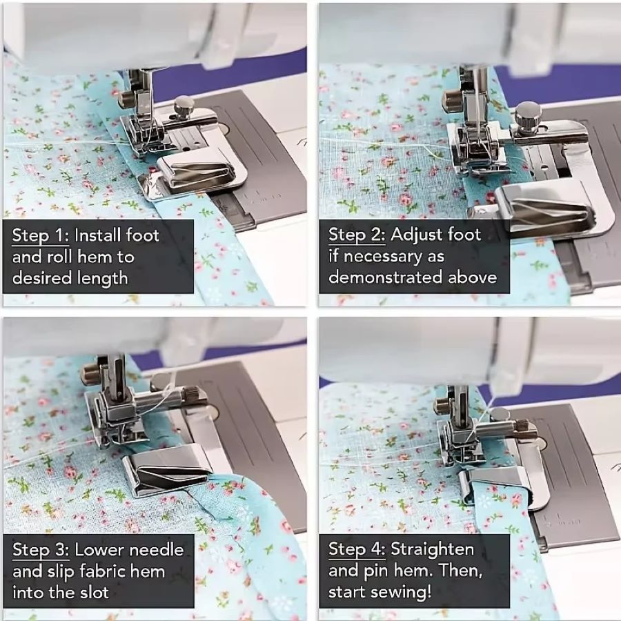 1-3 Peças Calcador de Bainha E - Sewing Roll avaliação e preço