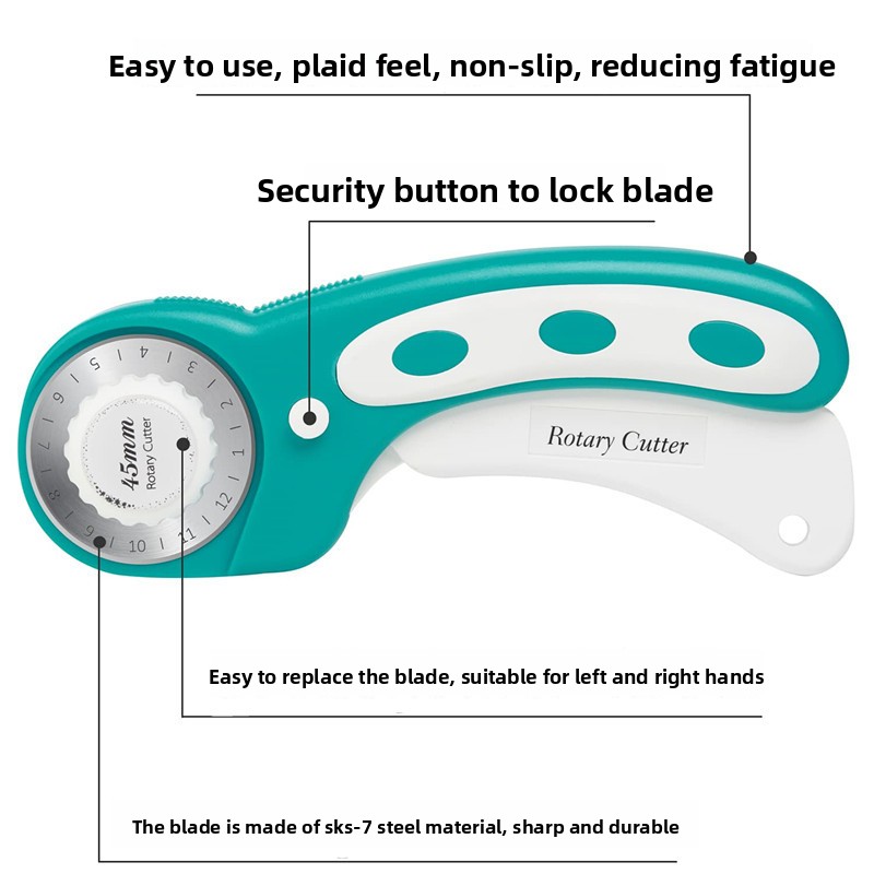 Cortador Rotativo de 45mm com  - Rotary Cutter Fabric avaliação e preço
