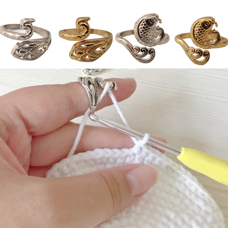Anel de tricô loop ferramenta  - Sewing Thimble Metal avaliação e preço