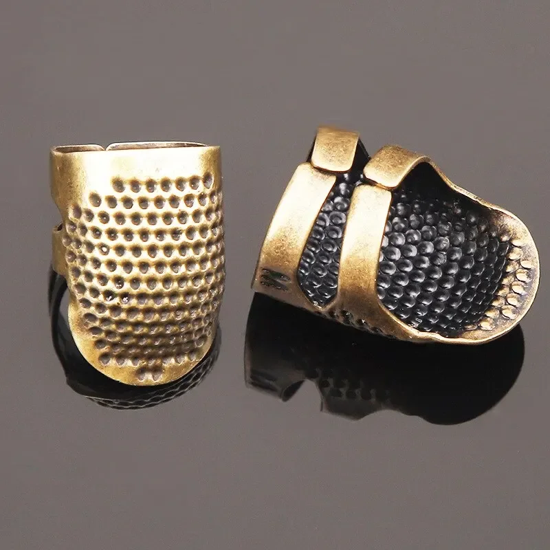 2 pçs dedal de cobre costura r - Sewing Thimble Metal avaliação e preço