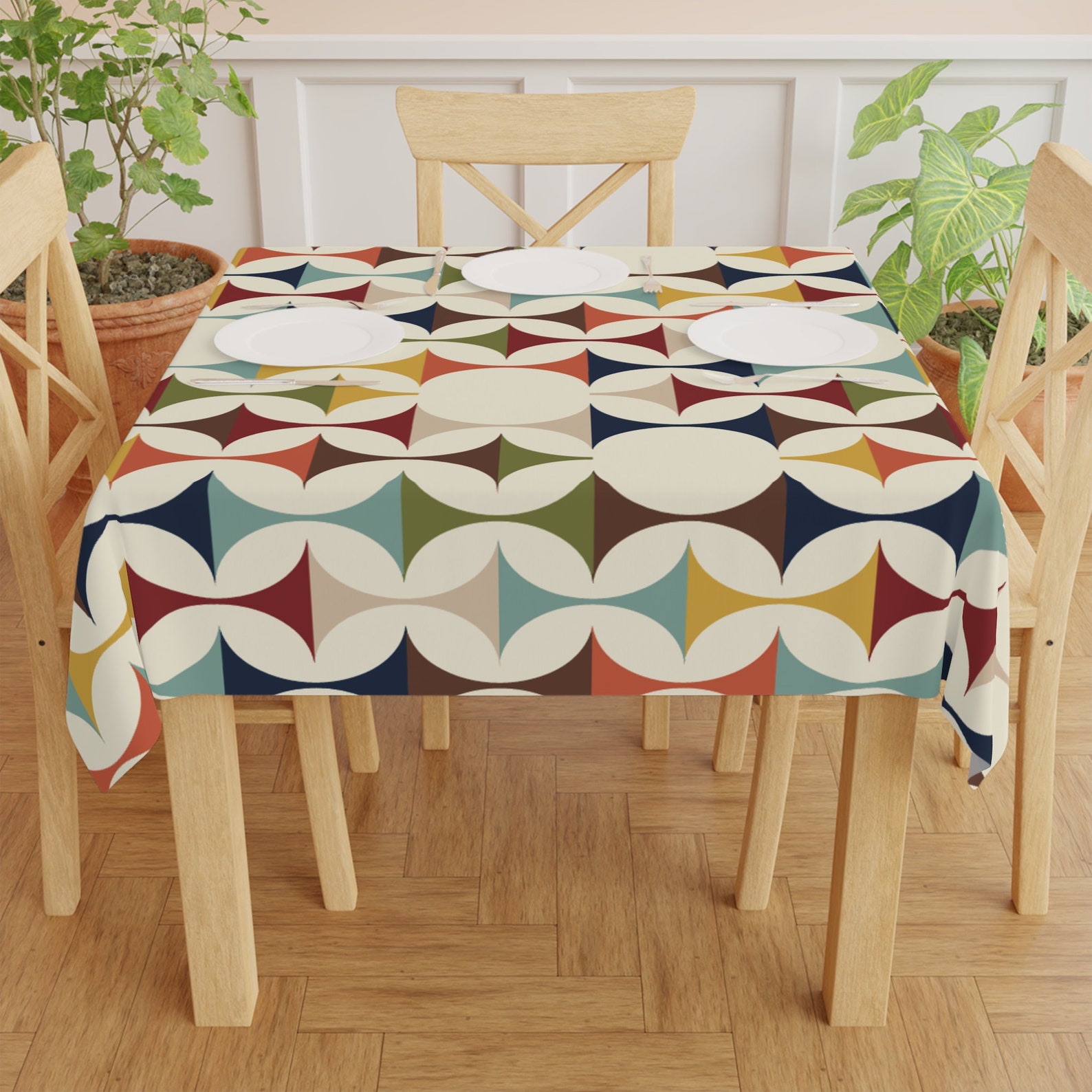 Toalha de Mesa Geométrica Retr - Century Textile & Sewing Supply Reviews avaliação e preço