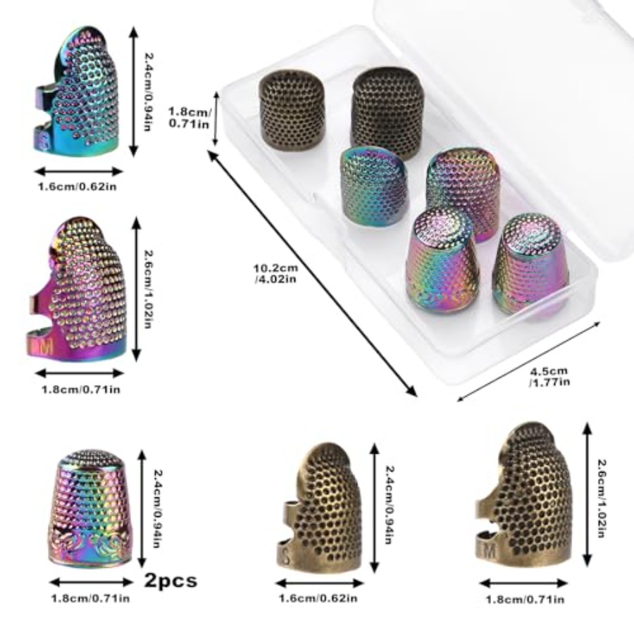Dedais para Costura Manual, 6  - Sewing Thimble Metal avaliação e preço