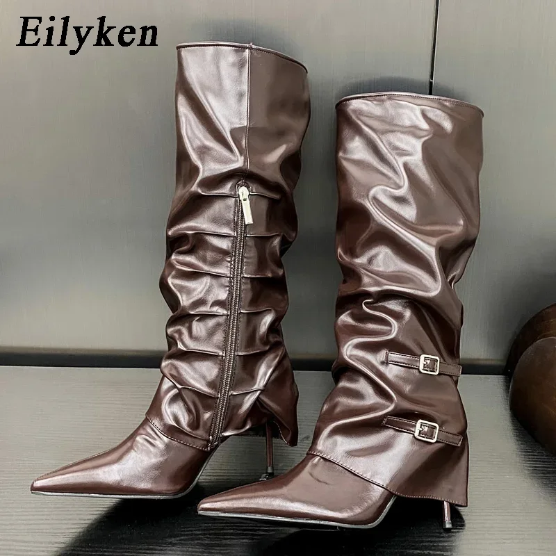 Eilyken Botas Femininas de Can - Sewing Zipper avaliação e preço