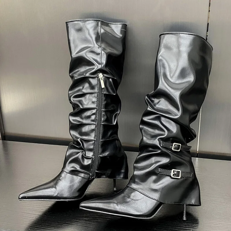 Eilyken Botas Femininas de Can - Sewing Zipper avaliação e preço