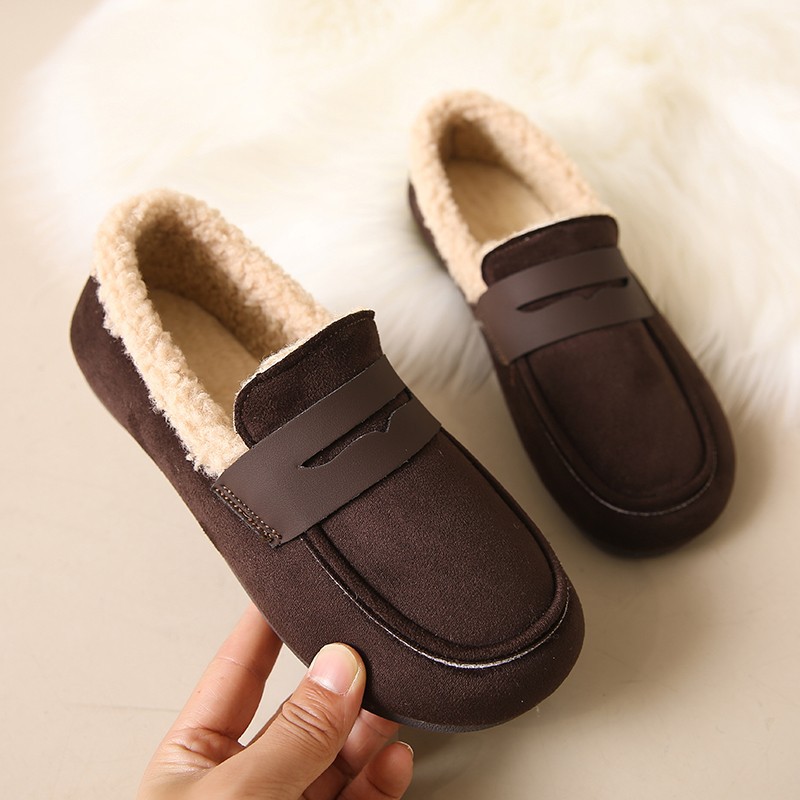 Sapatos Femininos de Lã com So - Sewing Fleece avaliação e preço