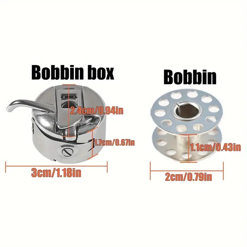 Caixa de bobina e bobinas de m - Sewing Tas avaliação e preço